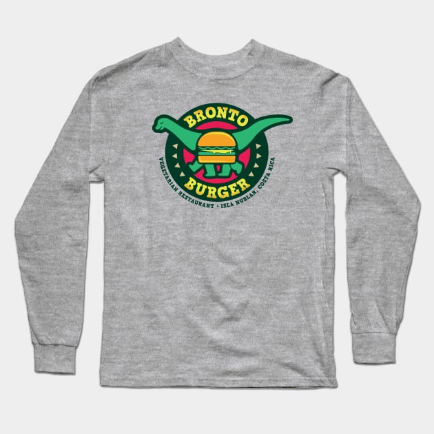 Bronto Burger Long Sleeve T-Shirt by DCLawrenceUK